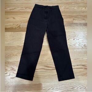 DressBarn brown high rise chocolate brown crop pants petite 4p